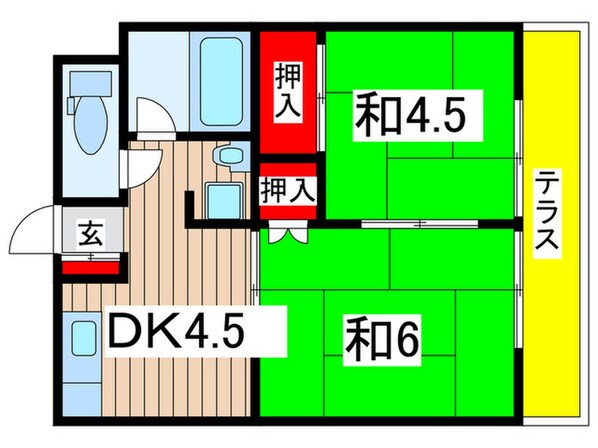 パレットハウスの物件間取画像